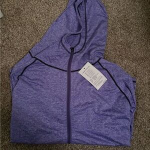 Women's Sporty Purple Zip-Up Hoodie
